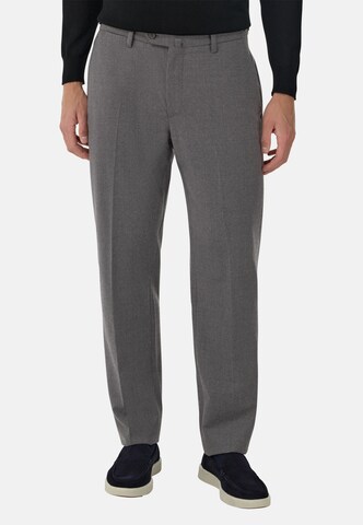 Boggi Milano Regular Pantalon in Grijs: voorkant