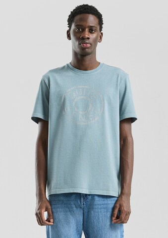T-Shirt QS en bleu : devant