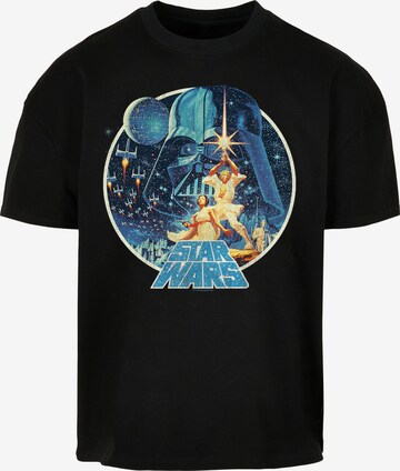 F4NT4STIC Shirt 'Star Wars' in Zwart: voorkant