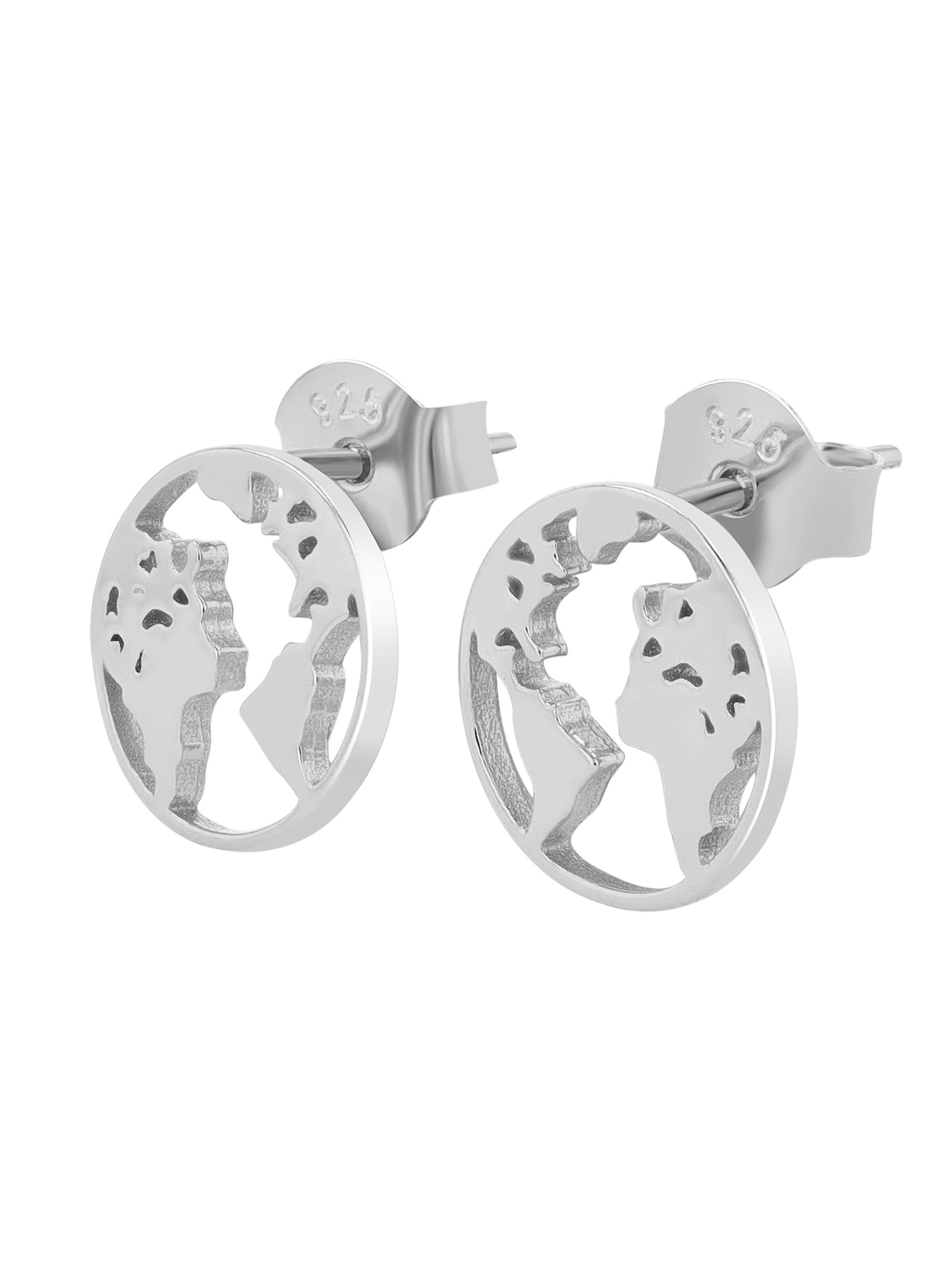 Akzent Earrings '"Odin" aus 925 Sterlingsilber, rhodiniert, langlebig' in Silver