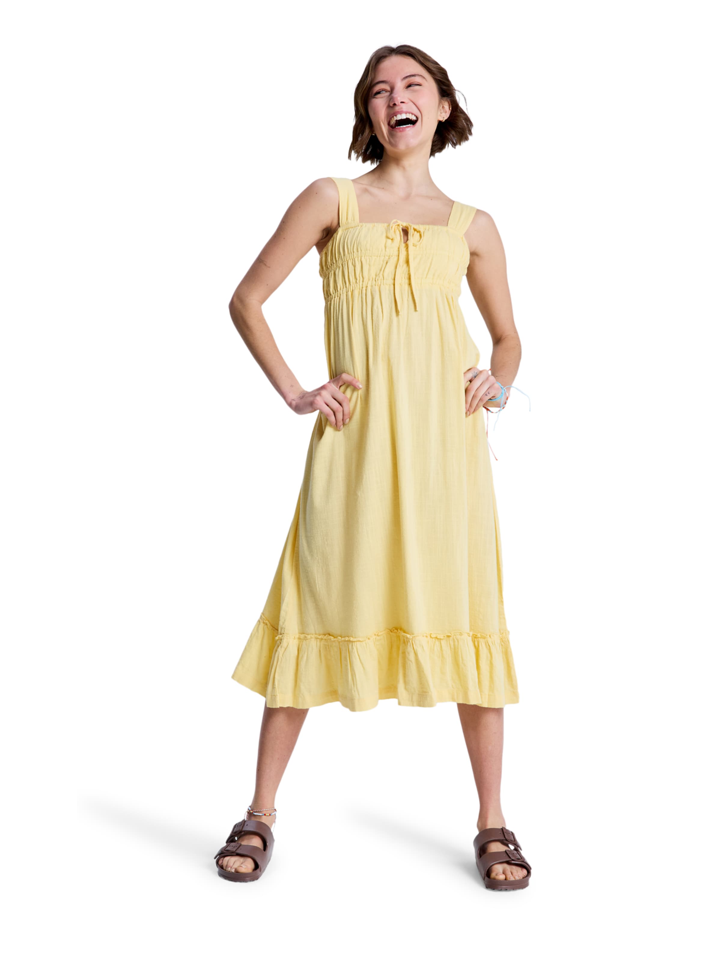 ROXY Kleid 'Paradise Winds' in Gelb: Vorderseite