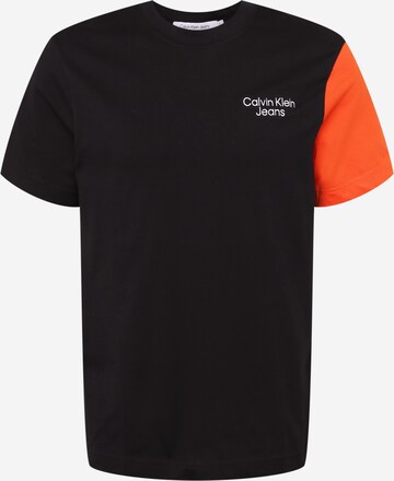 Calvin Klein Jeans T-Shirt in Schwarz: predná strana