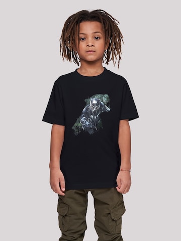 T-Shirt 'Marvel Black Panther Wild' F4NT4STIC en noir : devant