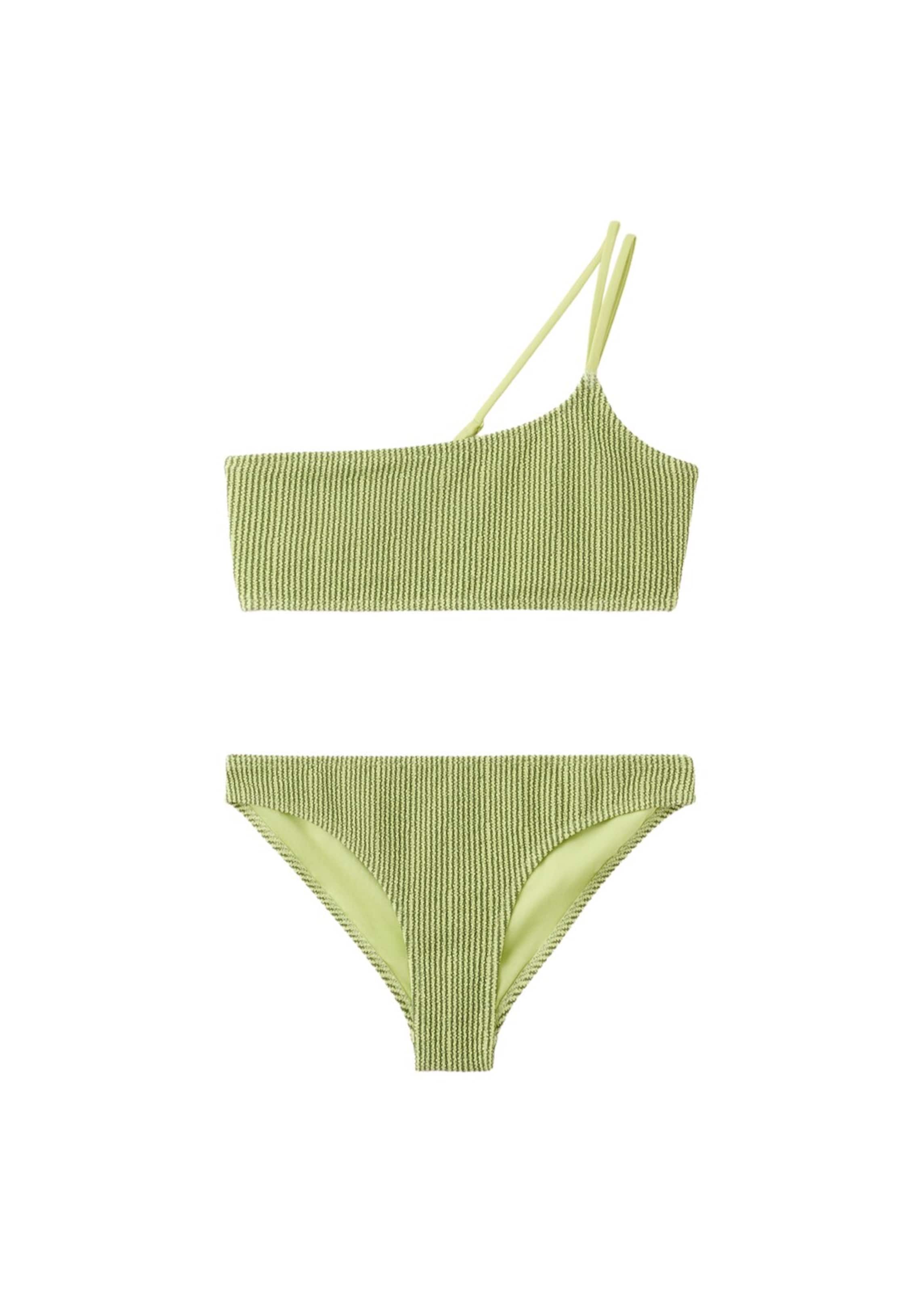 MANGO TEEN Bralette Bikini 'Melanie' in Green: front