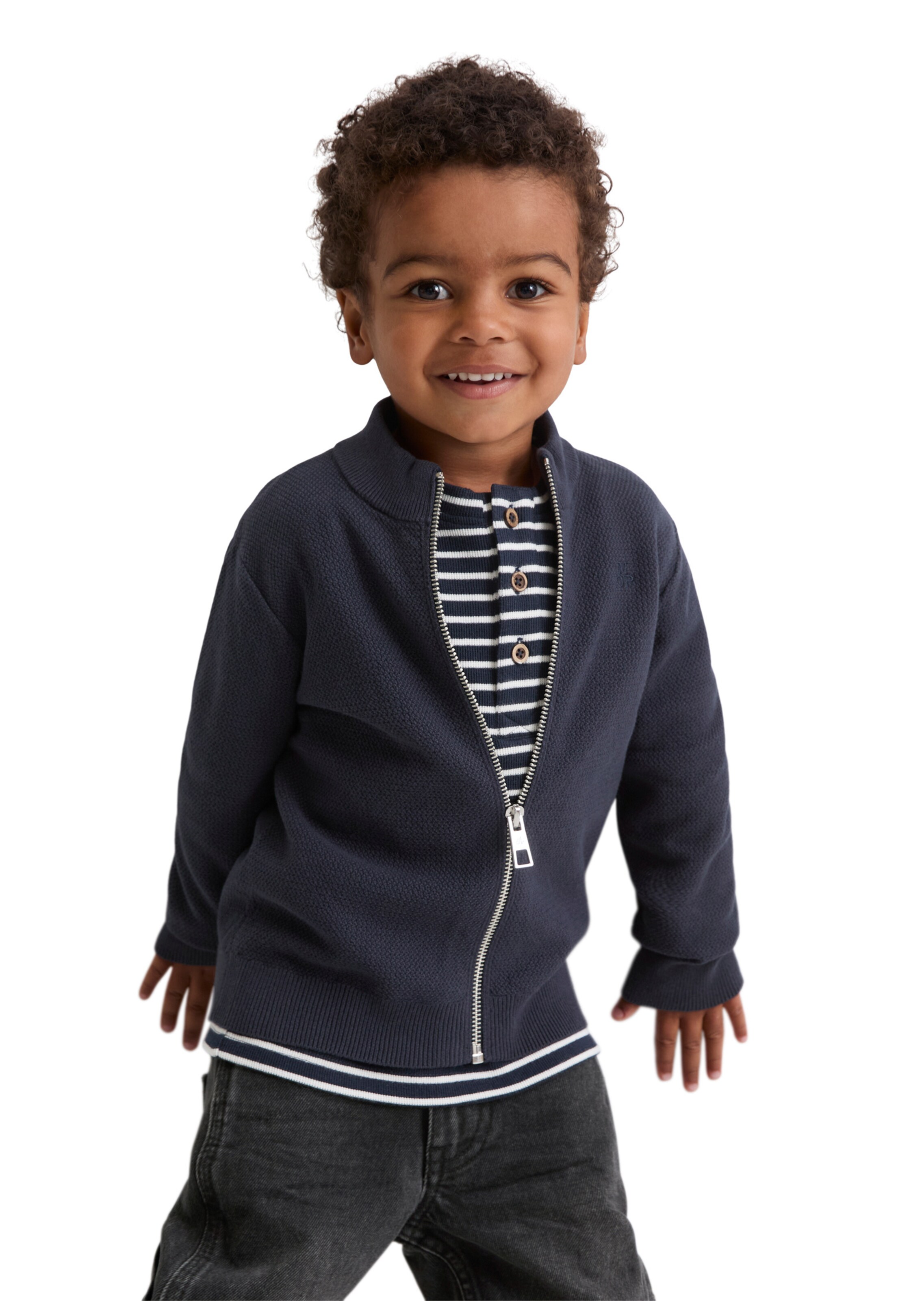 Cardigan Marc O'Polo en bleu : devant