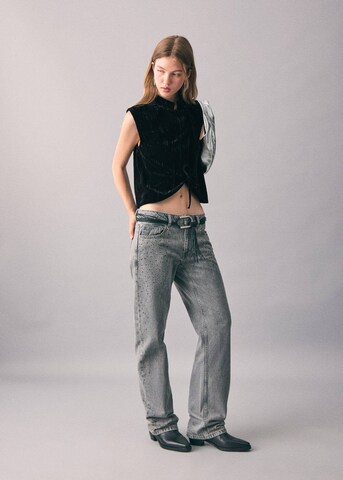 MANGO TEEN Top in Black