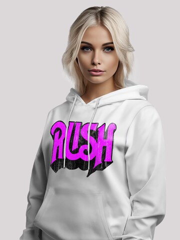 F4NT4STIC Sweatshirt 'Rush Rock Band Distressed Logo' in Wit