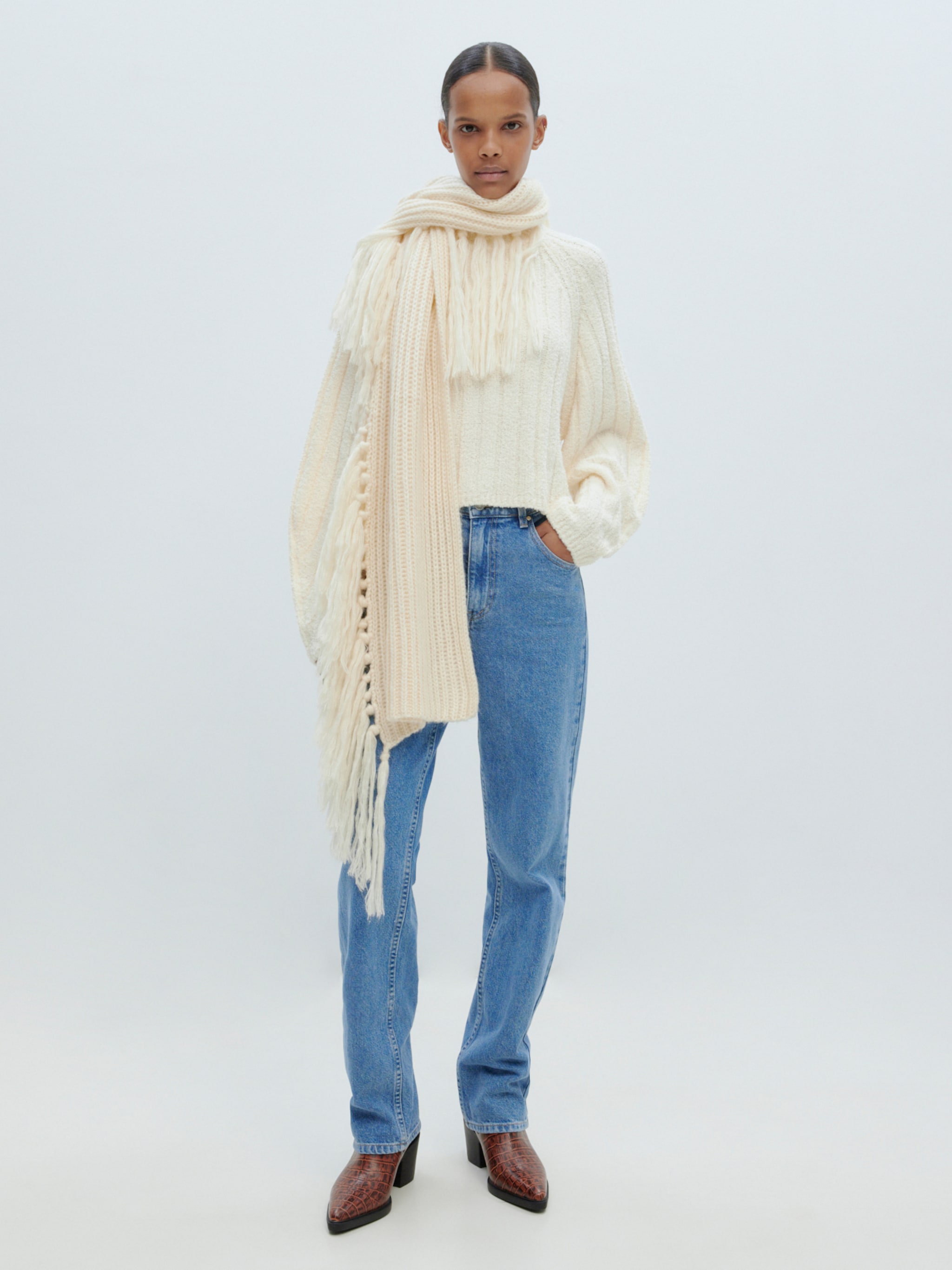 EDITED Produkte Pullover 'Martje' weiß