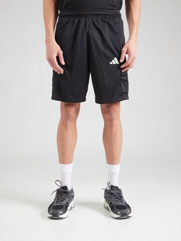 ADIDAS SPORTSWEAR Regular Sports trousers 'TIRO' in Black: front