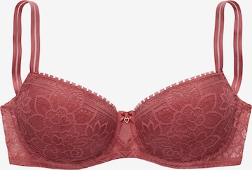 LASCANA T-Shirt BH in Braun: Vorderseite