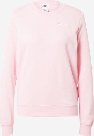 rožinė Nike Sportswear Megztinis be užsegimo 'Club Fleece': priekis