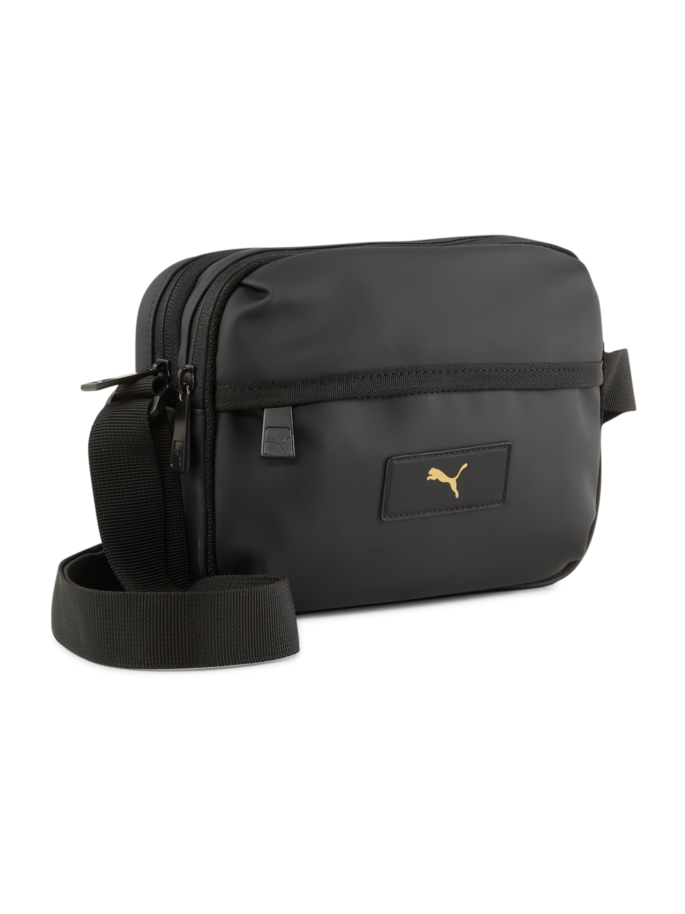 PUMA Чанта за през рамо тип преметка 'Essentials' в черно: отпред