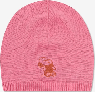 CODELLO Strickmütze Beanie Snoopy-Stickerei in Pink: Vorderseite