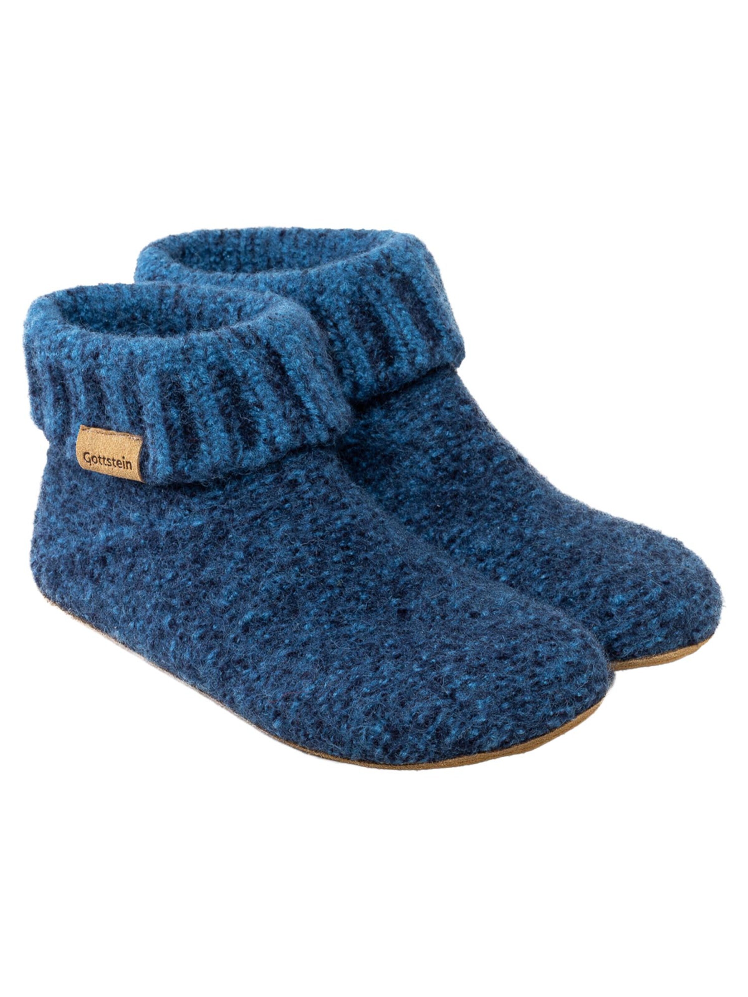 Gottstein Mules 'Knit Boot' in Blue