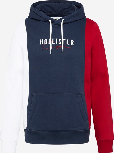 HOLLISTER Mikina - námornícka modrá / červená / biela, Produkt