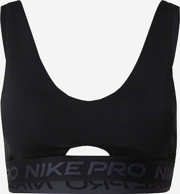 Bustier Soutien-gorge de sport 'INDY' NIKE en noir : devant