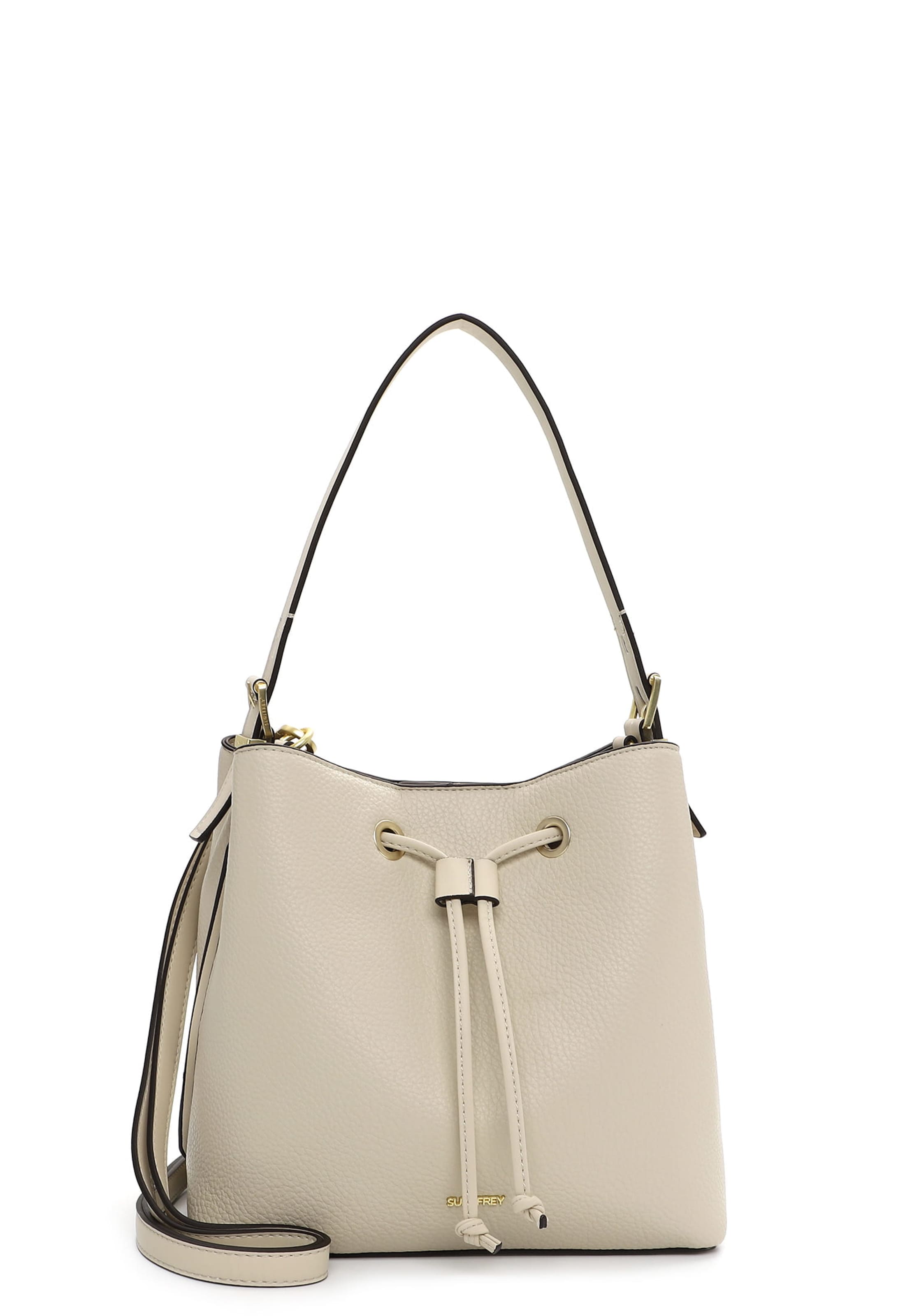 Borsa a sacco di Suri Frey in beige: frontale