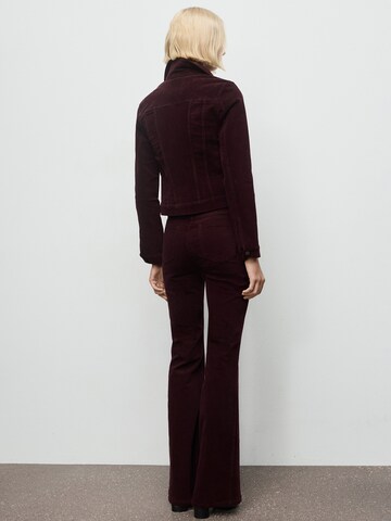 évasé Jean 'Violetav' MANGO en rouge