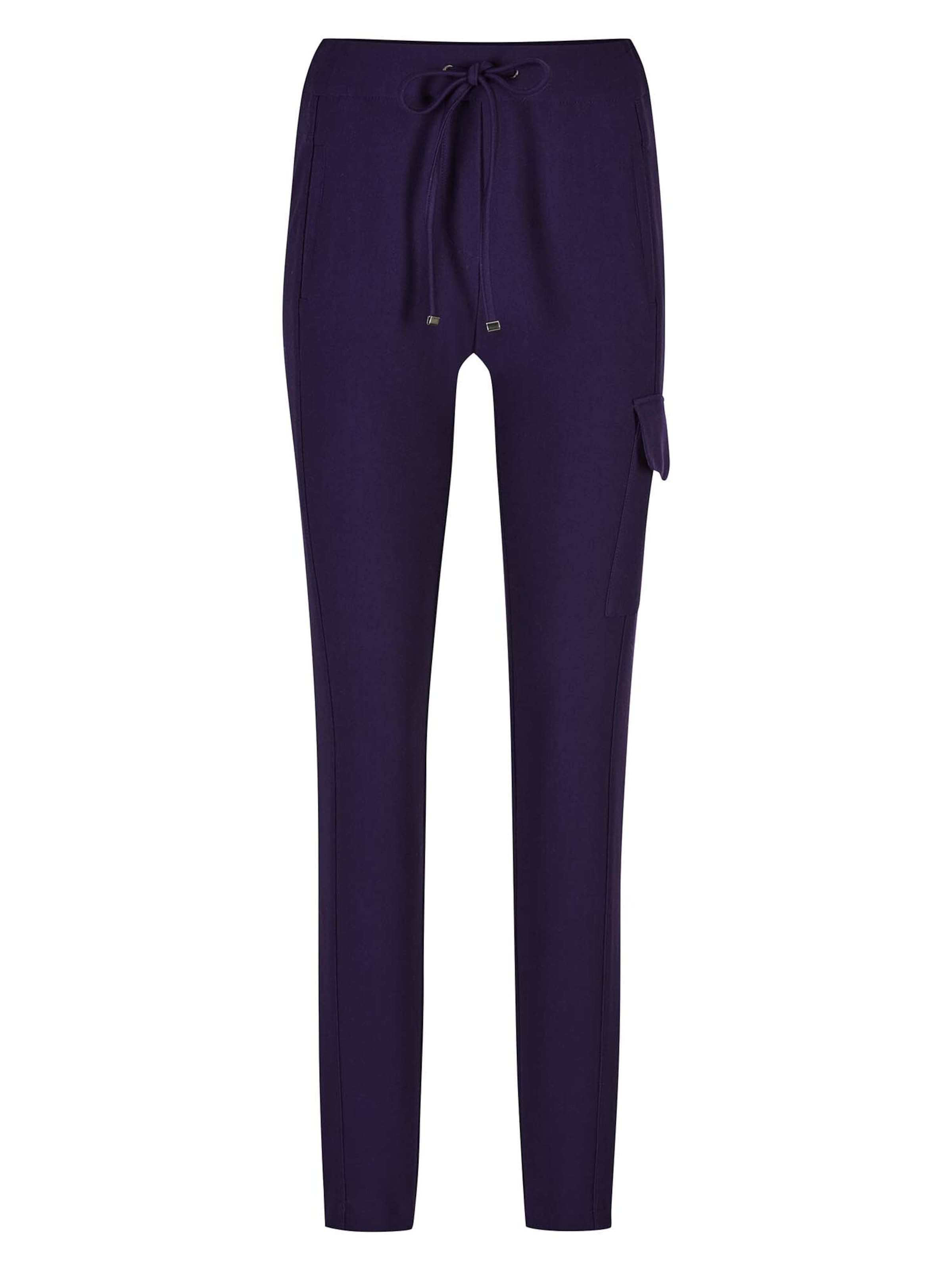 MADELEINE Slimfit Cargobroek in Lila: voorkant