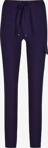 Coupe slim Pantalon cargo MADELEINE en violet : devant
