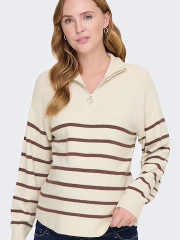 Only Maternity Sweater 'OLMibi' in Beige