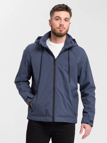 Cross Jeans Between-Season Jacket in Blue: front