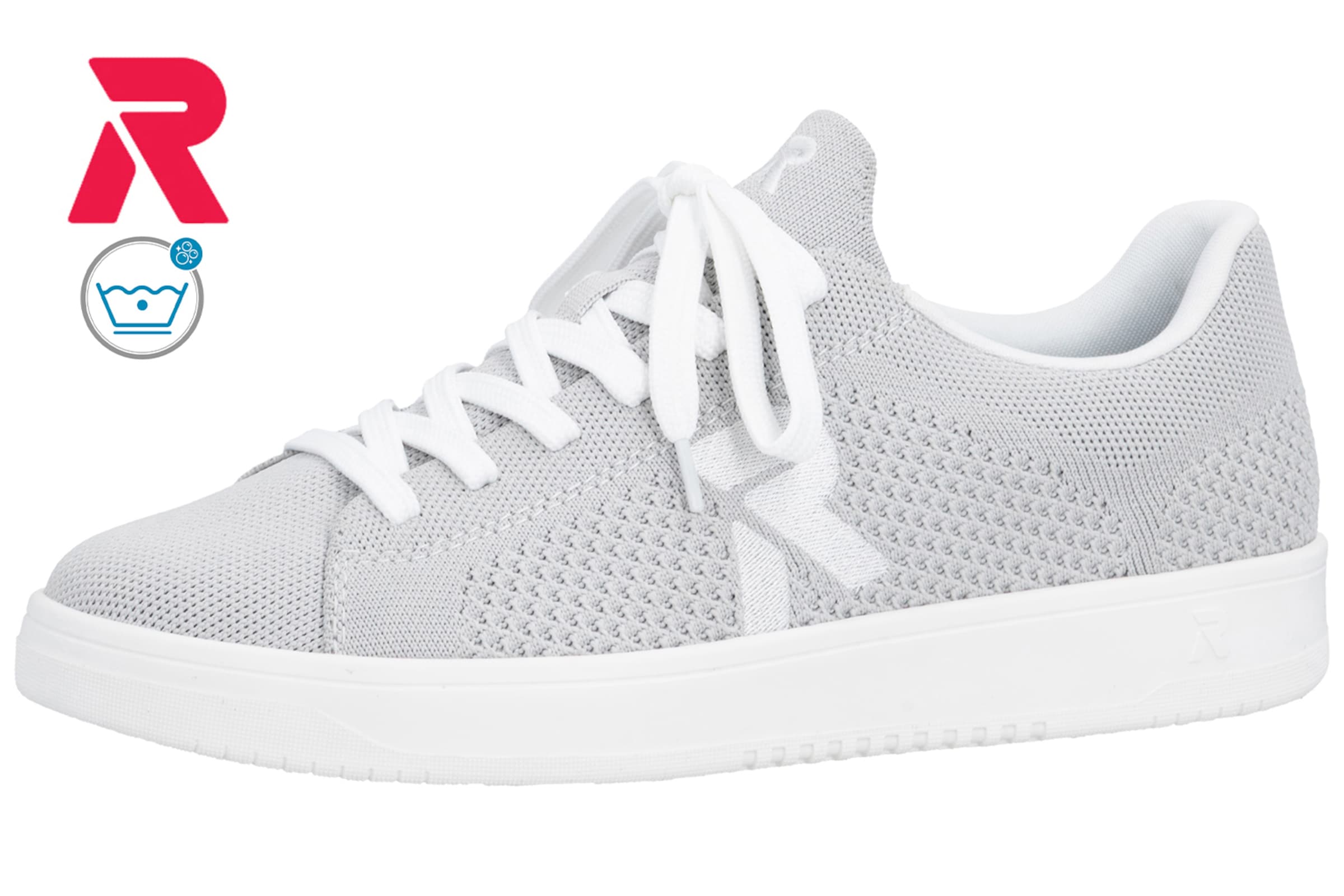 Baskets basses Rieker Sport en gris : devant