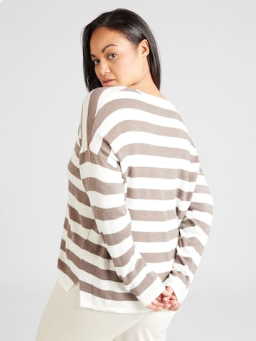 ONLY Carmakoma Sweater 'AMALIA' in White