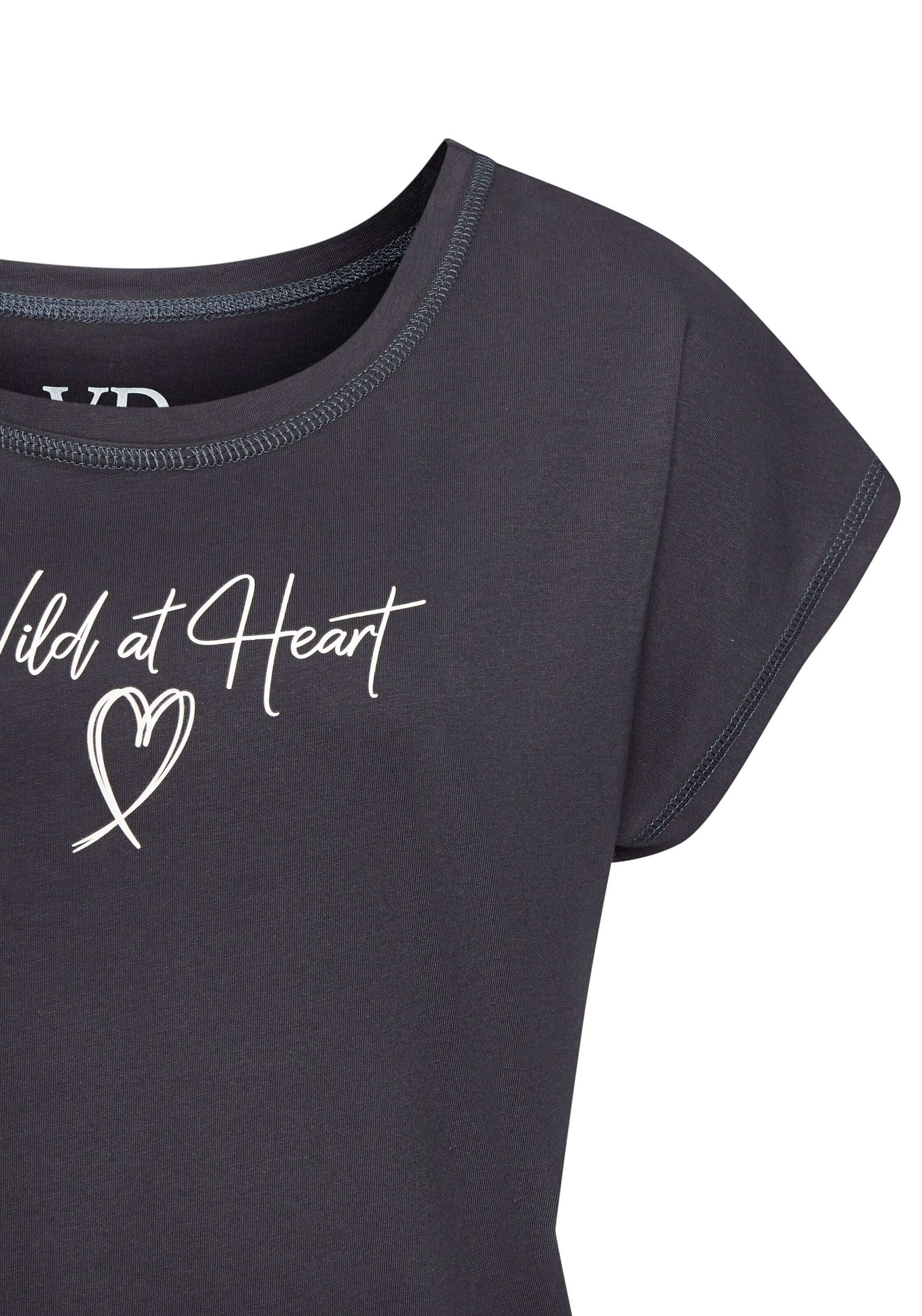 VIVANCE Μπλουζάκι ύπνου σε μαύρο