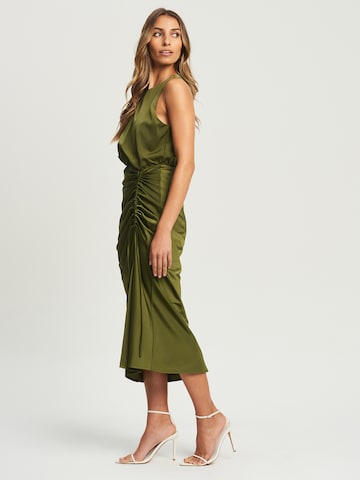 Robe de cocktail 'WISTERIA' Chancery en vert : devant