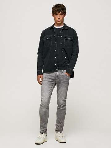 Slimfit Jeans 'Finsbury' de la Pepe Jeans pe gri