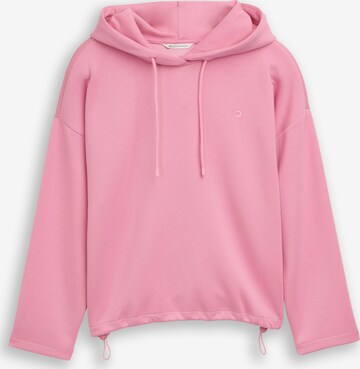 Sweat-shirt TOM TAILOR DENIM en rose : devant