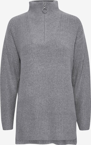 b.young Sweater 'Nora' in Grey: front