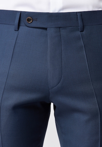 ROY ROBSON Regular Pleat-Front Pants in Blue