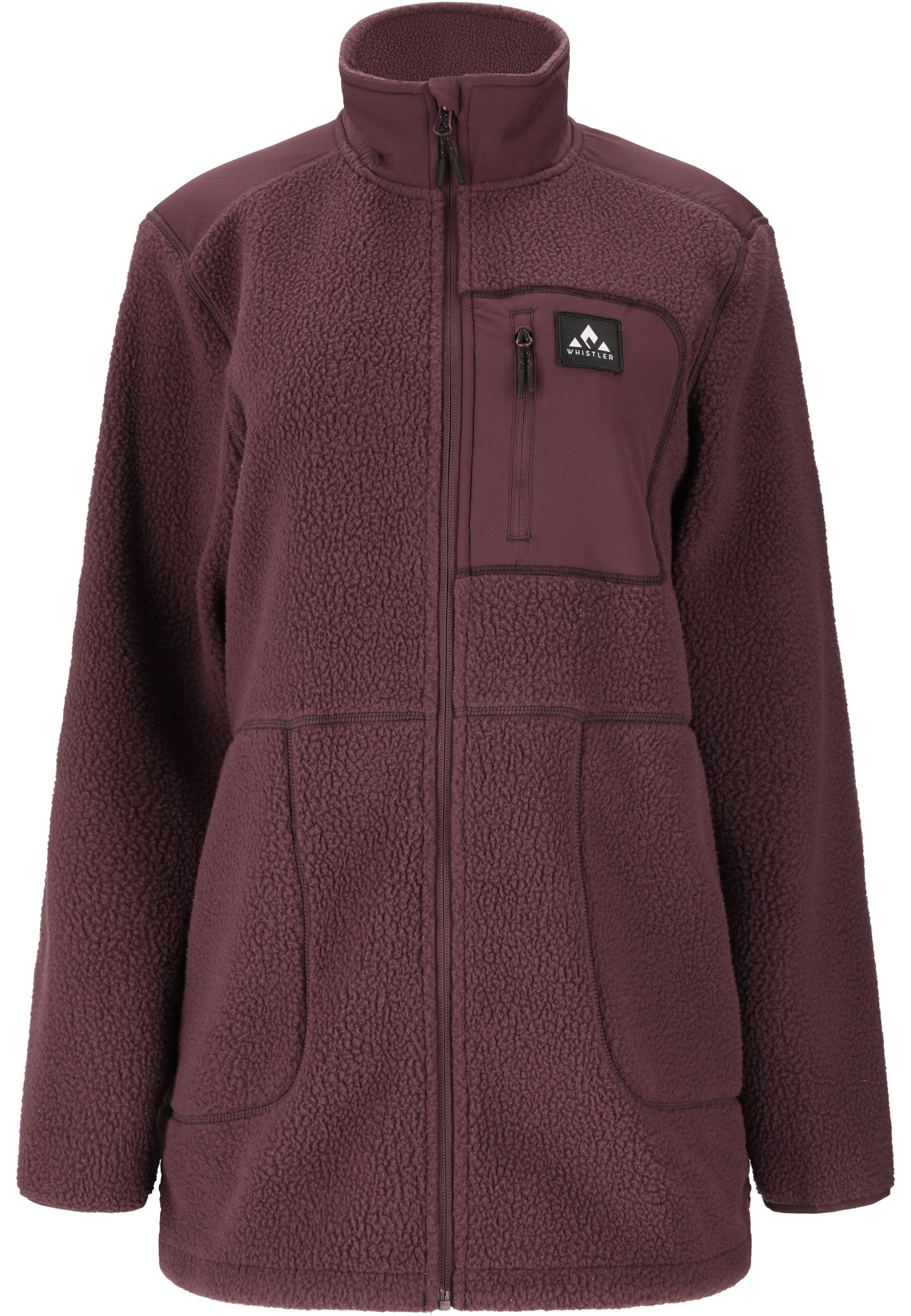 Whistler Fleece jas 'Felis' in Lila: voorkant