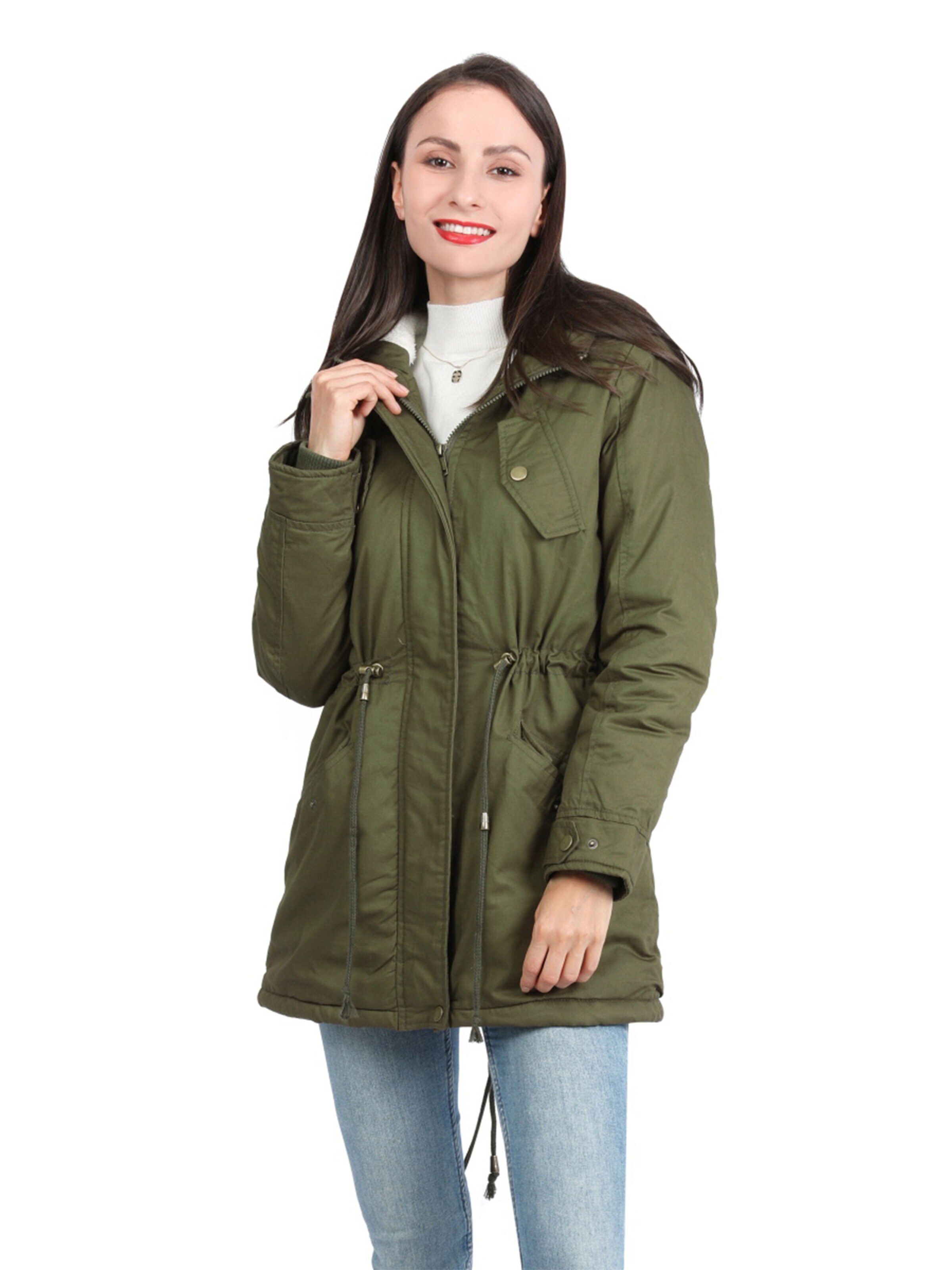 YOUTHUP Winter Jacket in S in Green, Item view