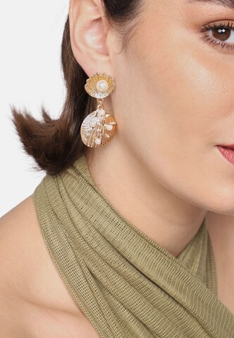 Boucles d'oreilles SOHI en or : devant