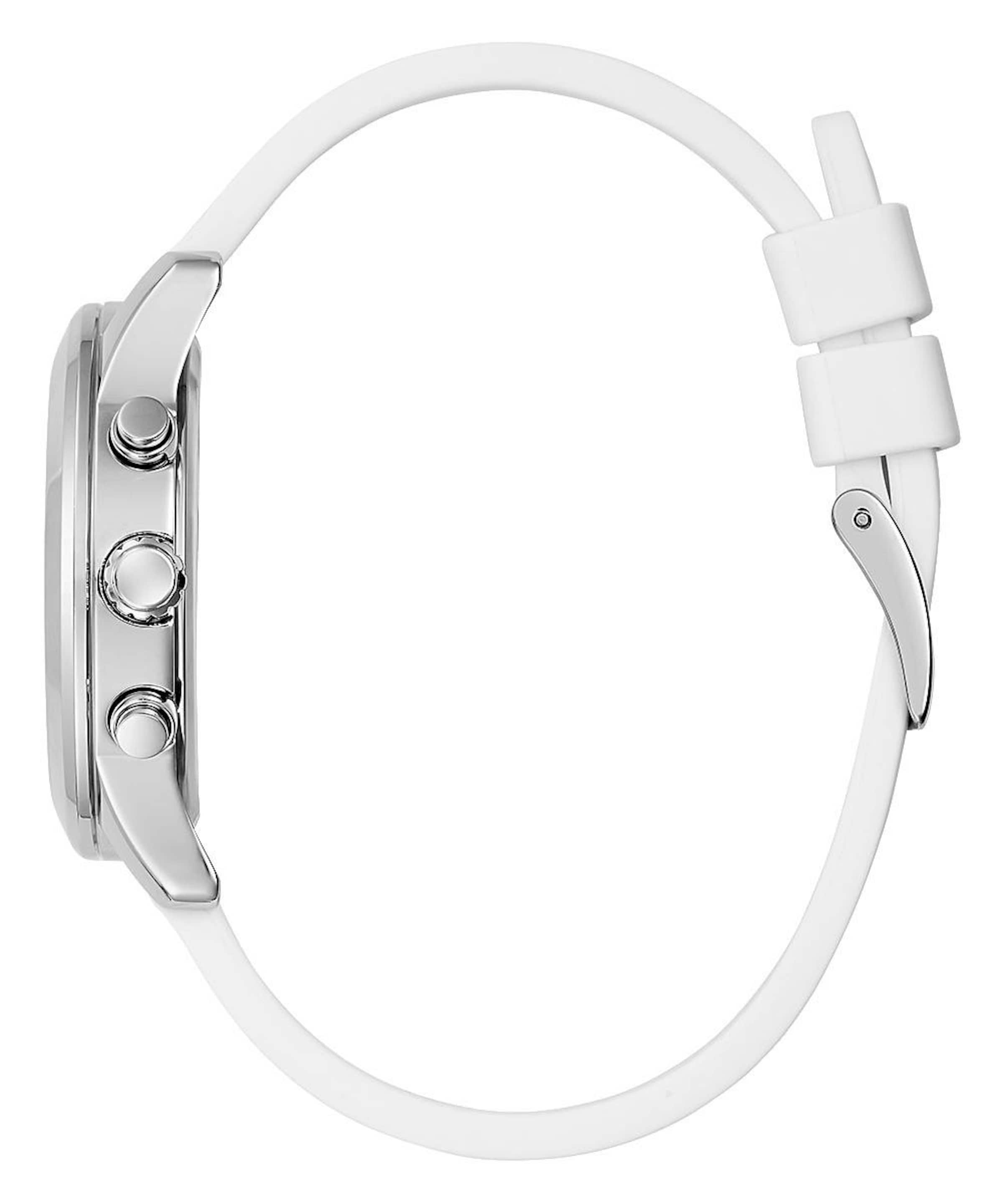 Montre à affichage analogique GUESS en blanc