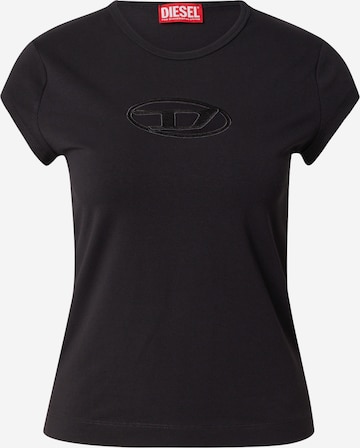 DIESEL T-shirt 'ANGIE' i svart: framsida