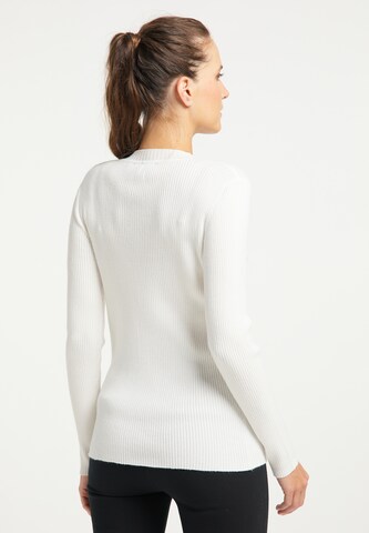 DreiMaster Klassik Pullover in Weiß