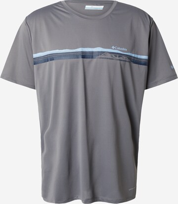 COLUMBIATehnička sportska majica - siva boja: prednji dio