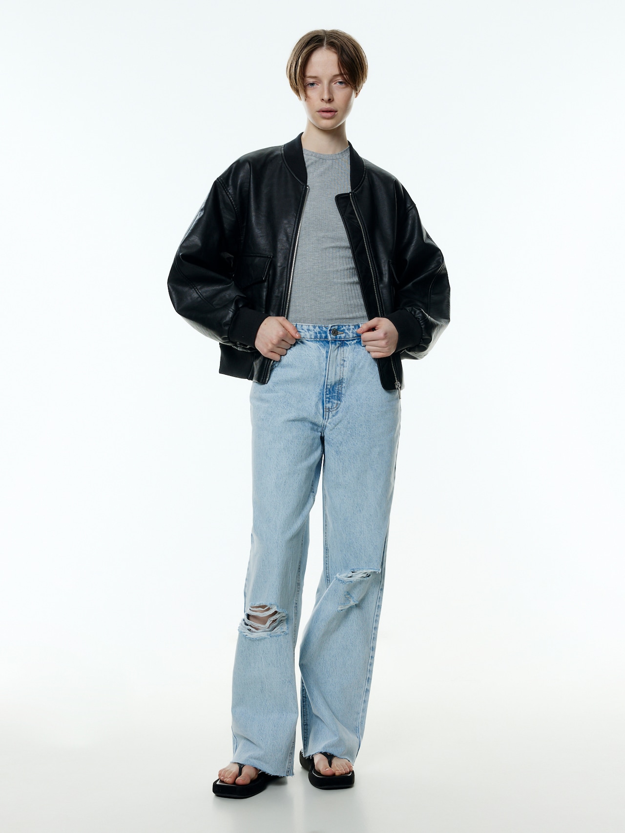 EDITED Produkte Top 'Naela' graumeliert