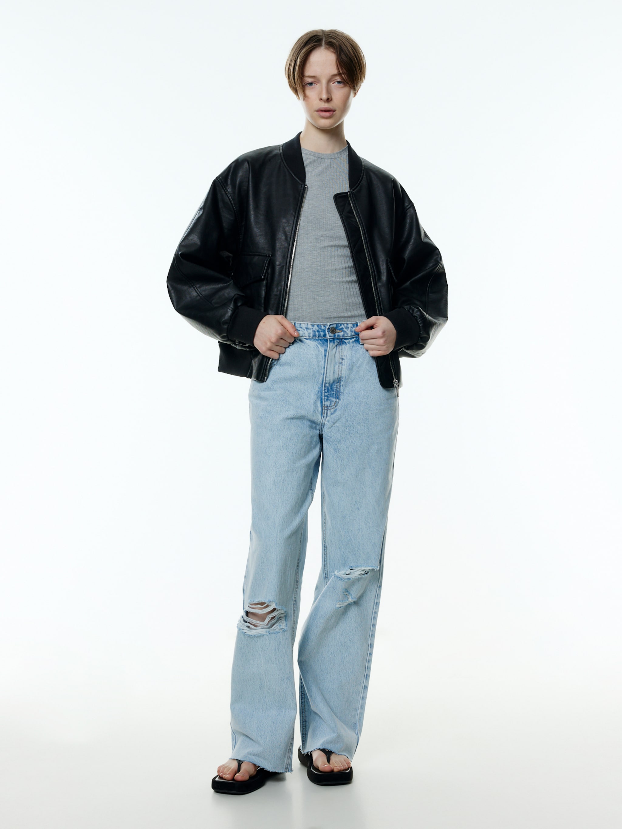 EDITED Produits Haut 'Naela' gris chiné