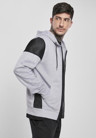 SOUTHPOLE - Sudadera con cremallera en gris