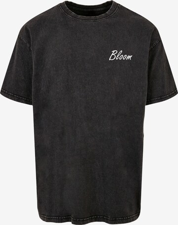 Merchcode Shirt 'Flowers Bloom' in Zwart: voorkant