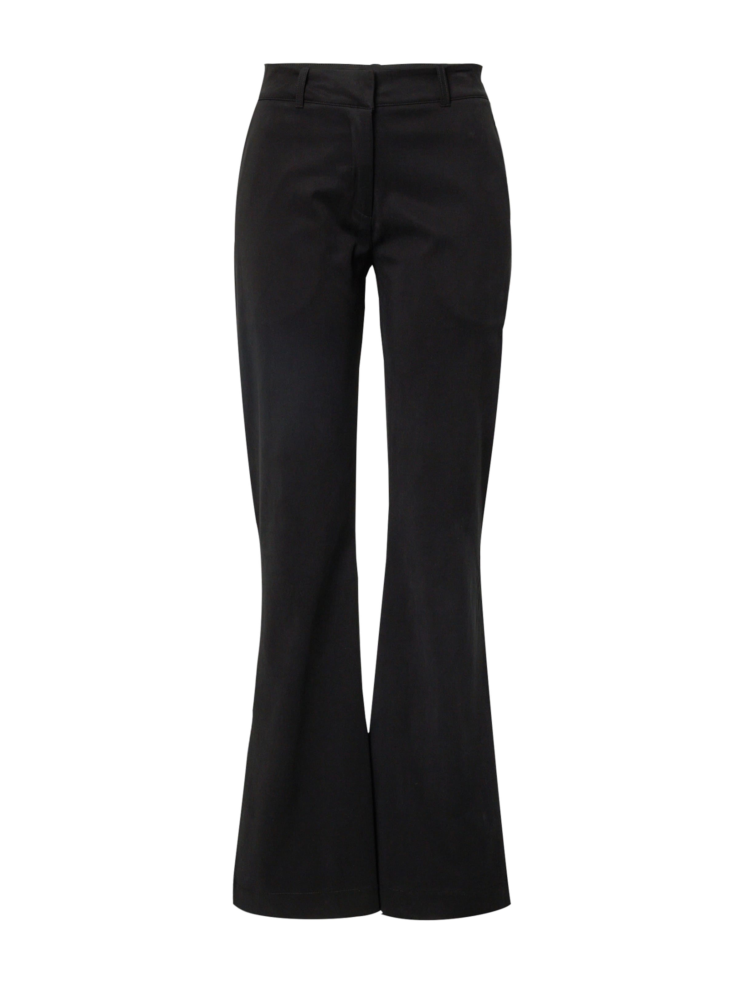 A LOT LESS Flared Pants 'CORA' in Black: front