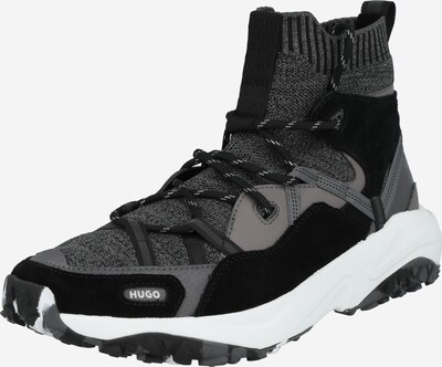 HUGO Sneaker 'GO1ST' in graumeliert / schwarz / weiß, Produktansicht