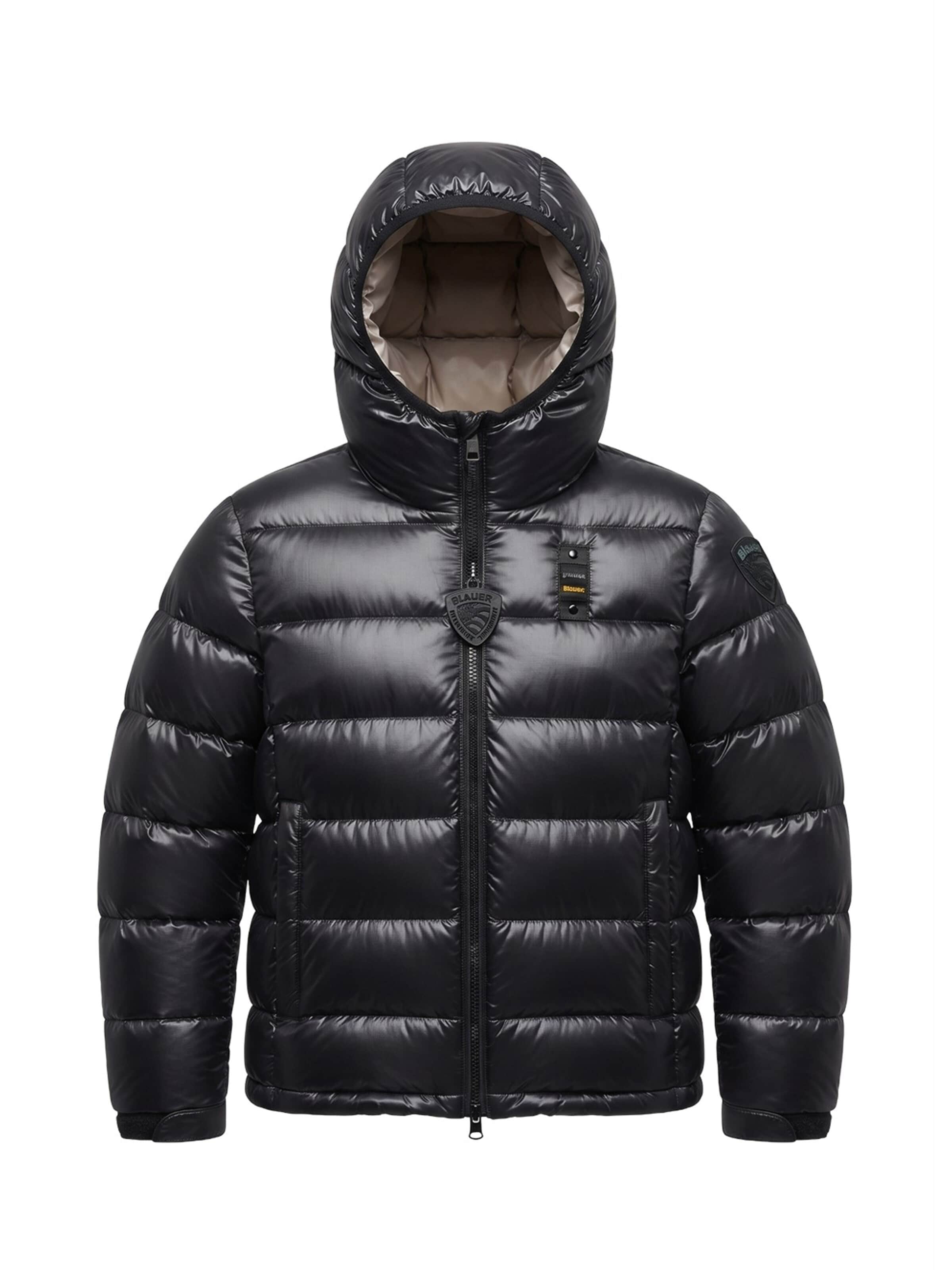 Blauer.USA Winterjacke 'Giubbotto nero per bambino'‌‌‌‌‌‌‌‌ in Schwarz: Vorderseite