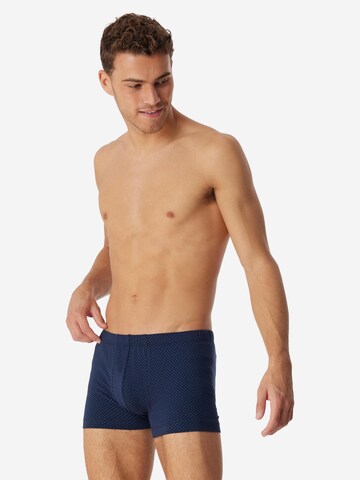 SCHIESSER Boxer shorts 'Cotton Casual Organic Cotton' in Blue