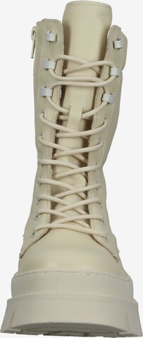 STEVE MADDEN Lace-Up Ankle Boots in White